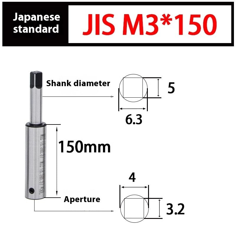 2090-Tapping extension rod Tapping extension rod Tapping extension rod Tapping national standard Japanese standard M3 M4M5M68 adapter deep hole tapping Shandong Denso Pricision Tools Co.,Ltd.